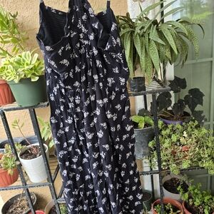 William Rast Black and White Floral Maxi Dress